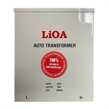 Biến áp đổi nguồn hạ áp 1 pha LiOA vỏ kim loại (Loại đặc biệt) DN0302K2