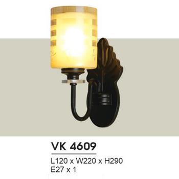 Đèn vách kính L120*W220*H290, E27*1 VK 4609