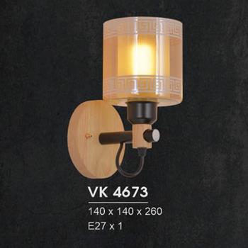 Đèn vách kính 140*140*260 - E27*1 VK 4673