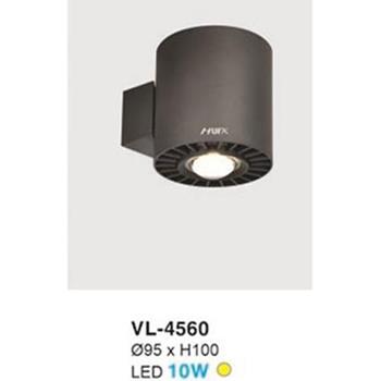 Đèn vách led trang trí trong nhà Ø95 x H100 - 10W - ánh sáng vàng VL 4560