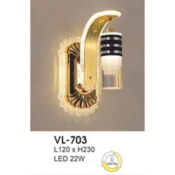 Đèn vách led trang trí trong nhà L120*H230 - 22W, 3 màu ánh sáng VL 703