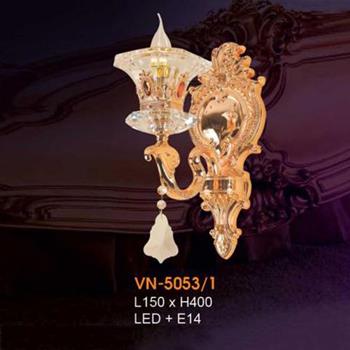 Đèn vách nến chao đá ngọc Verona L150xH400, LED + E14 VN-5053/1