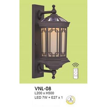 Đèn vách năng lượng mặt trời L200*H500 - LED 7W + E27*1, 3 chế độ ánh sáng VNL-08