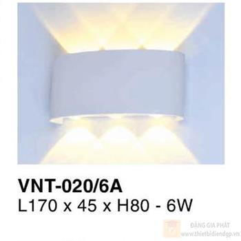 Đèn vách ngoài trời Verona L170*45*H80 - 6W - vỏ xám VNT-020/6A