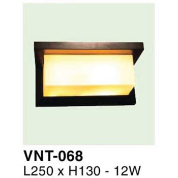 Đèn vách ngoài trời L250*H130 - 12W VNT-068