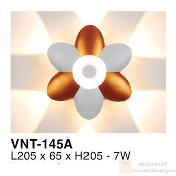 Đèn vách ngoài trời Verona L205*65*H205 - 7W - vỏ xám, vàng VNT-145A