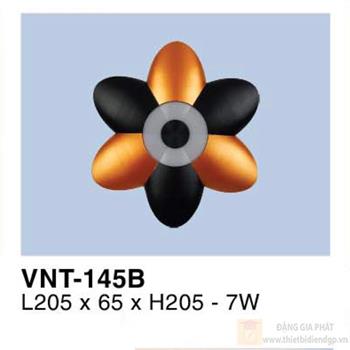 Đèn vách ngoài trời Verona L205*65*H205 - 7W - vỏ đen, vàng VNT-145B