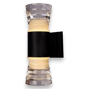 Đèn tường ngoài trời Verona Ø75 x H230, vỏ đen VNT-1929/2B