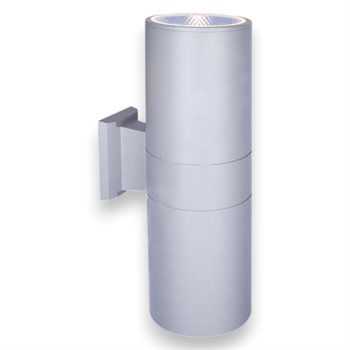 Đèn tường ngoài trời Verona Ø100 x H300 - 10W x 2, Vỏ Xám VNT-3502/2A