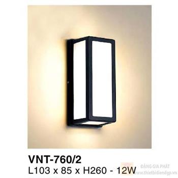 Đèn vách ngoài trời Verona L103*85*H260 - 12W VNT-760/2
