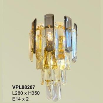 Đèn vách pha lê L280*H350 - E14*2 VPL88207