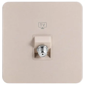 Ổ cắm TV kiểu F màu gold WGDT1TVFEG