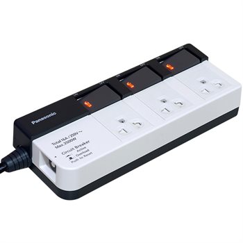 Ổ cắm kéo dài Panasonic WCHG28334 3 lỗ cắm, 3 công tắc 16A dài 3m WCHG28334