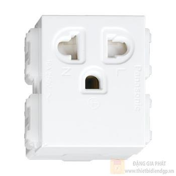 Ổ cắm đơn Panasonic WEV1181SW / WEV1181-7SW có màn che và dây nối đất WEV1181SW / WEV1181-7SW