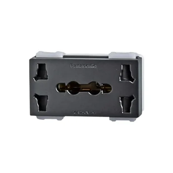 Ổ cắm đôi đa năng Panasonic WEV157207MYH bắt vít 250VAC 16A WEV157207MYH