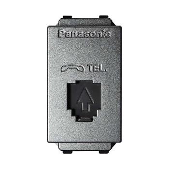 Ổ cắm điện thoại 4 cực Panasonic WEV2364MYH, màu xám ánh kim WEV2364MYH