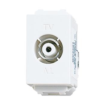 Ổ cắm anten TiVi, 75 Ohm, màu trắng WEV2501SW