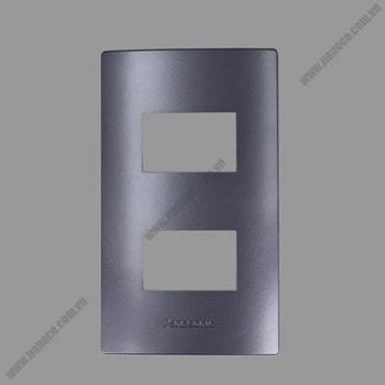 Mặt dùng cho 2 thiết bị Panasonic WEVH68020MYH màu xám ánh kim WEVH68020MYH