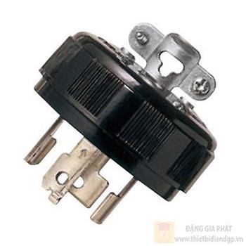 Phích cắm công nghiệp 1 pha Locking Panasonic 15A - 2P+Ground - 125VAC WF6420