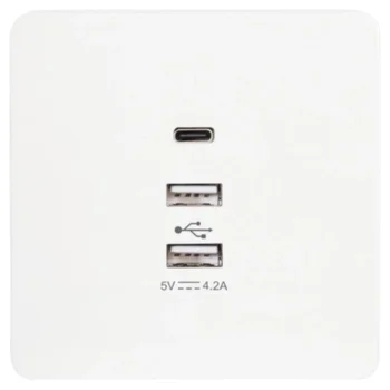 Ổ cắm 3 USB (2 *USB+ 1*USB type C) WGDS3USB