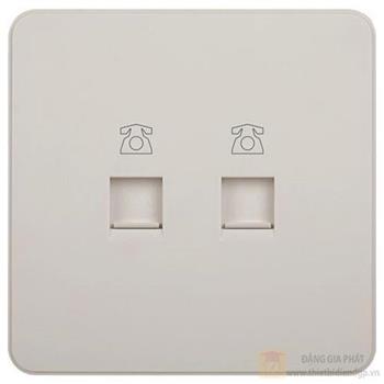 Ổ cắm điện thoại đôi RJ11 WGCT2RJ