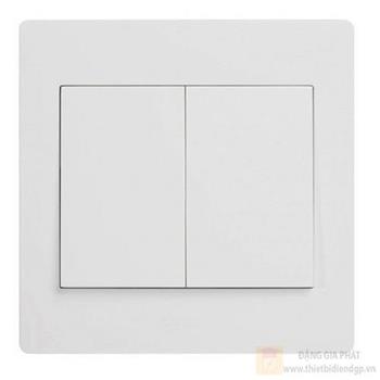 Mặt 2 công tắc 2 chiều, nút bấm lớn WGML122