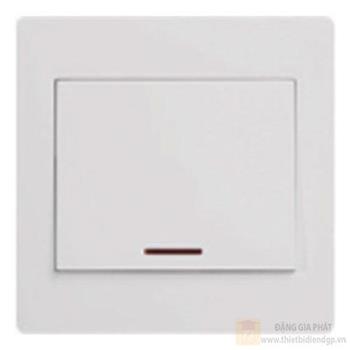Mặt 1 công tắc 2 cực có đèn LED, nút bấm lớn WGML2D1N