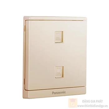 Bộ 2 ổ cắm mạng Panasonic WMF422MYZ-VN CAT5E màu vàng ánh kim WMF422MYZ-VN