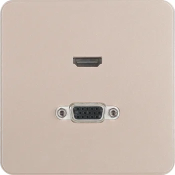 Ổ cắm HDMI + VGA màu gold WGDHHIVAEG