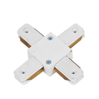 Đầu nối thanh ray chữ X màu trắng và đen X