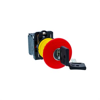 Nút dừng khẩn Schneider XB5AS142N Ø40 có chìa khóa XB5AS142N