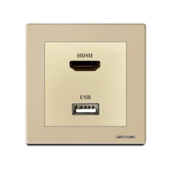 Bộ ổ cắm HDMI và USB GRIMMA G60GHDMI G60GHDMI