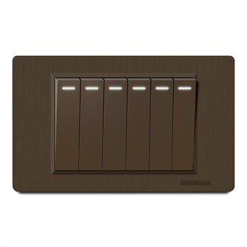 Bộ công tắc sáu 2 chiều Grimma G8CK62 Size S G8CK62