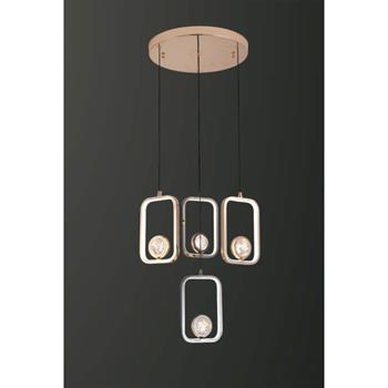 Đèn treo trang trí Verona Ø350*H1000 - ánh sáng 3 CĐ T-1618/3+1