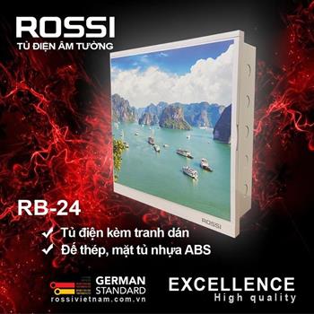 Tủ điện âm tường Rossi RB-24 (kèm khung ảnh dán) RB-24