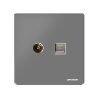 Ổ cắm Tivi và mạng GRIMMA G60TVPC G60TVPC