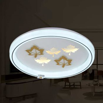 Đèn mâm ốp trần mica Veronia MT-2211 Ø500*H150 MT-2211