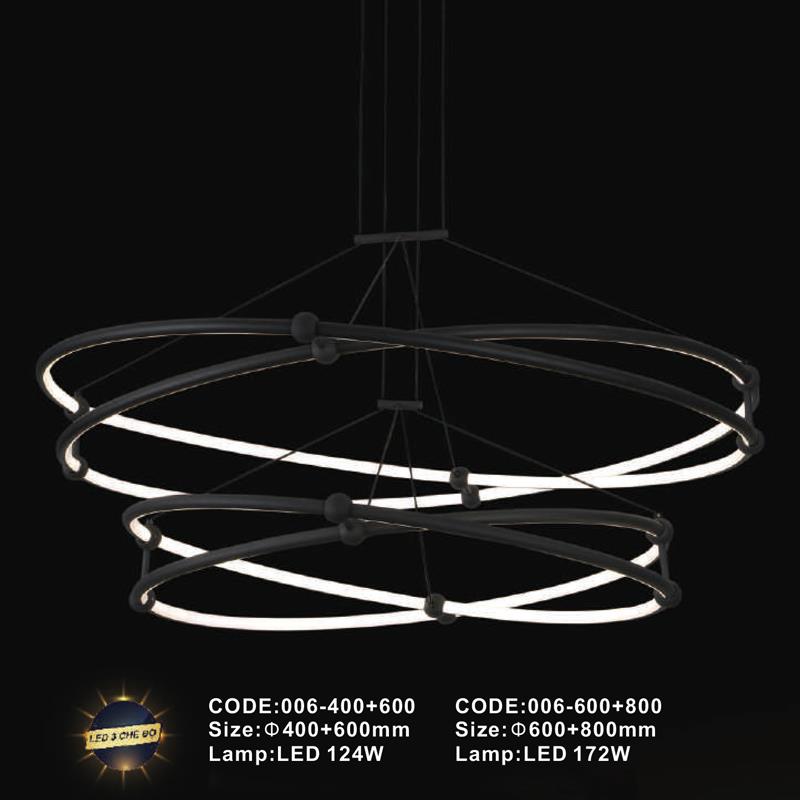 Đèn treo trang trí Slister Ø600+800mm - LED 172W - 3 CĐ