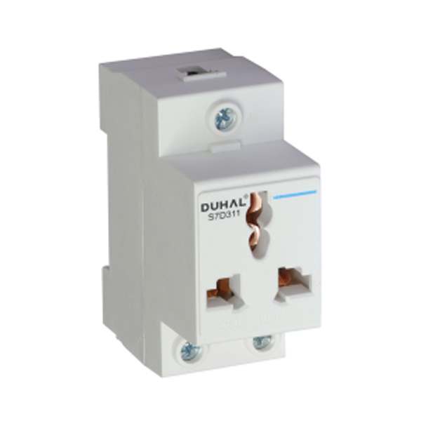 Ổ cắm thanh ray tủ điện đa năng 3 chấu 16A
