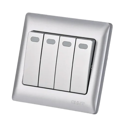 Bộ công tắc bốn 1 chiều CHINT NEW7-G00708A 10AX 250V