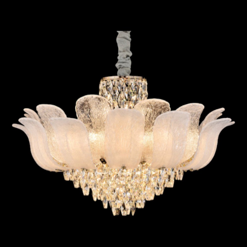 Đèn chùm pha lê Andora Ø800*H500+500 E14*21 - Pha Lê K9