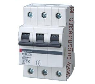 MCB Mitsubishi loại tiêu chuẩn BH-D10 3P