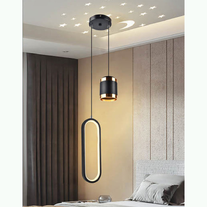 Đèn thả trang trí Andora Ø100 x H330 + Ø80 LED 3 CĐ (Dây 1m)
