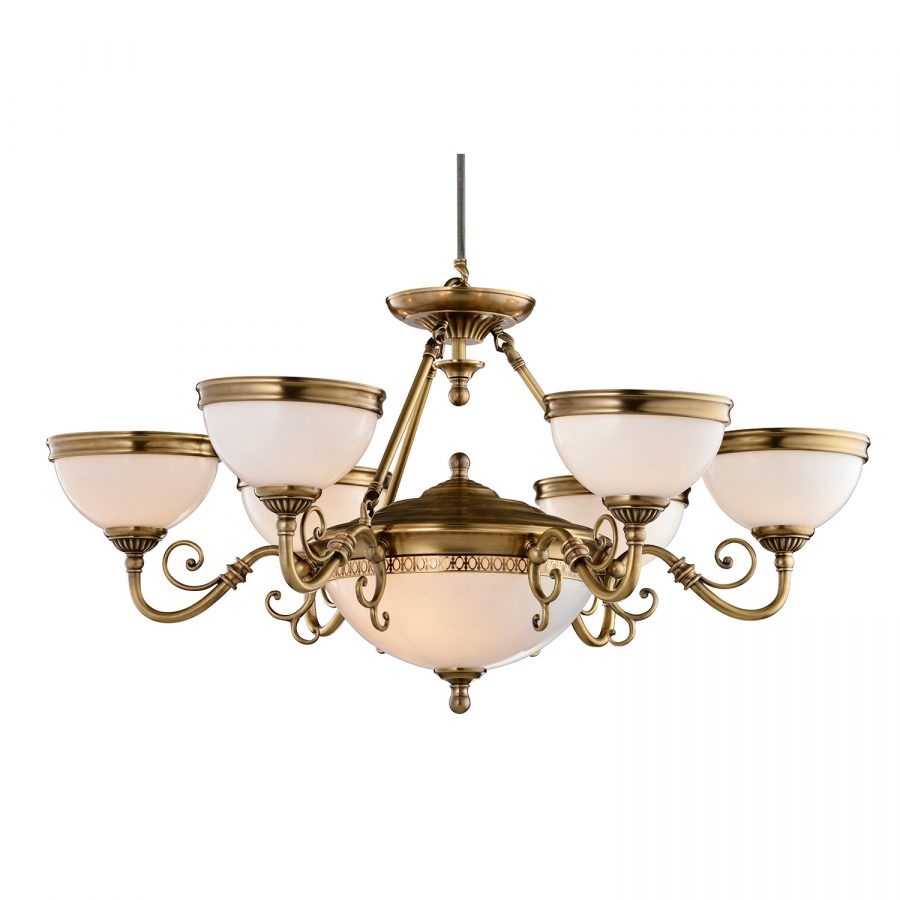 Đèn Chùm Đồng Kiểu Italia Cổ điển Venus 100267-09 9 tay bóng nến