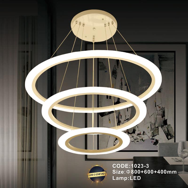 Đèn treo trang trí Slister Ø800+600+400mm - LED 3 CĐ