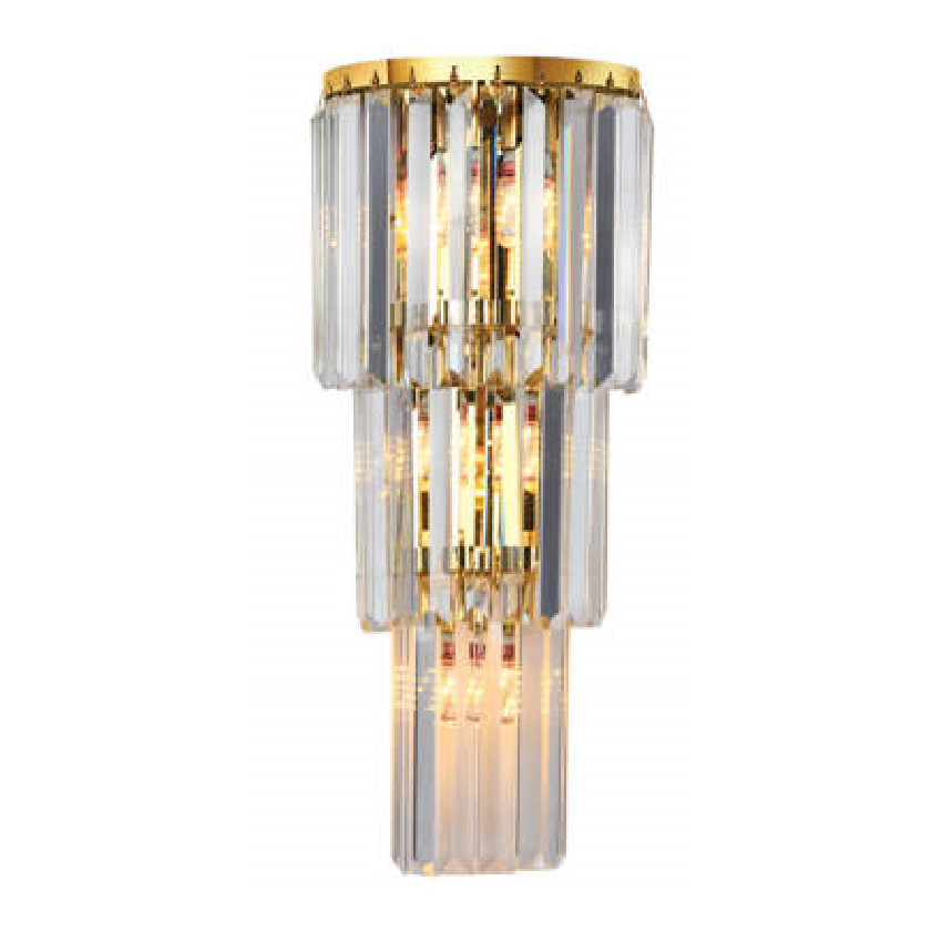 Đèn vách pha lê trang trí Andora L210*H520 E14*3 (Pha Lê Trong)