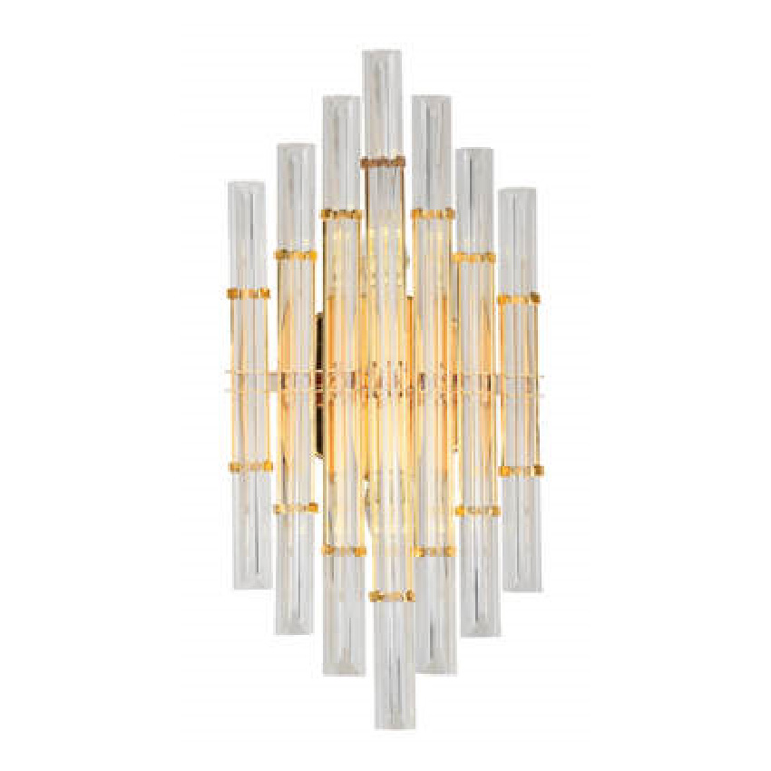 Đèn vách pha lê trang trí Andora L220*H500 E14*2 (PHA LÊ TRONG)