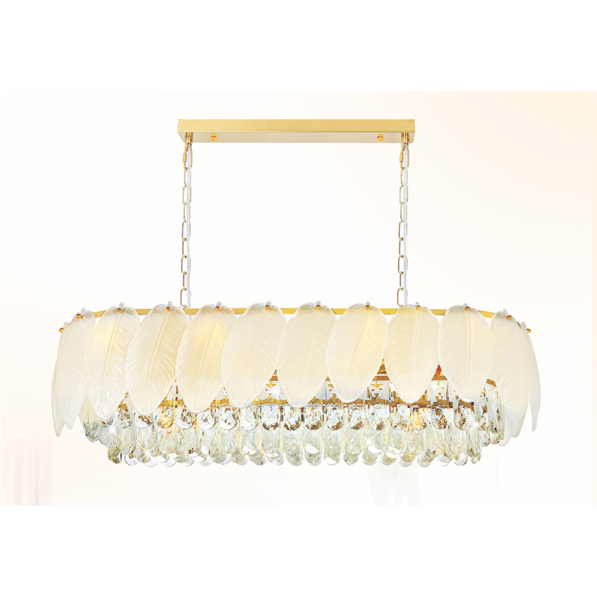 Đèn chùm pha lê Ø800-300*H250+500 - E14*10 Lamp 20Kg