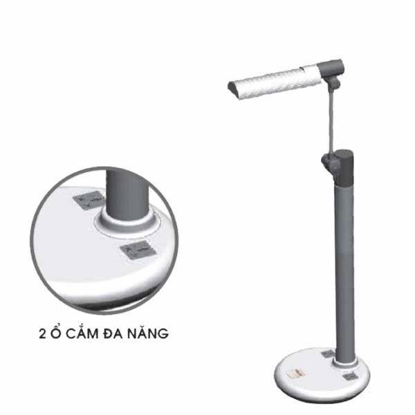 Đèn bàn Model có 2 ổ cắm đa năng Ánh sáng đổi màu LiOA
