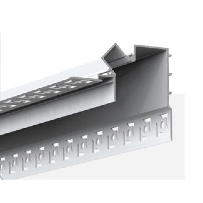 Thanh Nhôm Profile hắt trần 75*59.5mm Dài 3m lắp âm